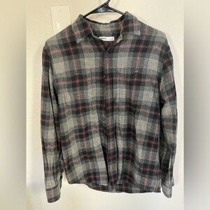 Small flannel button up